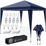 Deuba - tonnelle capri 3x3 m pliable tente de r�ception jardin terrasse ext�rieur bleu
