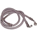 Deux flexibles fioul femelle 14 / 150 x femelle 14 / 150 coud 8 mm longueur 750 mm pour chaudire cueno ...