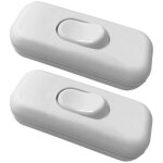 Deux interrupteurs � bascule bipolaires, 6a 250v, variateur / interrupteur de lampe, blancs.