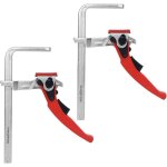 Deux pi�ces serre joint menuisier, tout en acier serre joint rapide, avec poign�e � levier, pour le meulage, ...