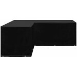 Inlife housse de protection etanche pour meuble de salon de jardin forme de l 12 ?illets 250x250x90 cm ...