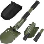 Pelle camping multifonctions, en acier de haute qualité militaire pelle pliable avec sac de transport ... Pelle camping multifonctions, en acier de haute qualité militaire pelle pliable avec sac de transport ...