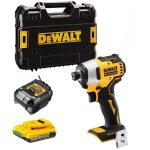 Dewalt - dcf809d1t cl� � chocs sans fil 18v - 1 / 4 - brushless (sans charbon) 1 x 2, 0 ah batterie + ...