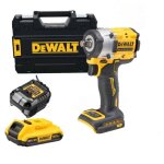Dewalt - dcf921d1t - qw cl  chocs 1 / 2' 406nm 18v xr + 1x2. 0 ah batterie + chargeur en coffret tstak ...
