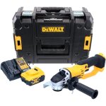 Dewalt dcg 412 p1t meuleuse d'angle sans fil 18 v 125 mm + 1x batterie 5, 0 ah + chargeur + tstak