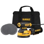 Dewalt ? ponceuse excentrique filaire 280 w ? vitesse 8000 tr / min ? format abrasif 125 mm ? sac � poussi�res ...