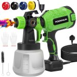 Dewinner - pistolet à peinture Électrique, système de pulvérisation de peinture 1000ml, 4 buses et pulvérisate ... Dewinner - pistolet à peinture Électrique, système de pulvérisation de peinture 1000ml, 4 buses et pulvérisate ...