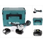 Dga 517 f1j meuleuse d'angle sans fil 18v 125mm + 1x batterie 3, 0ah + coffret de transport makpac - ...