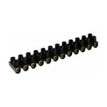 Dhome - barrette de connexion 12 dominos  visser - pour section 10 mm - noir