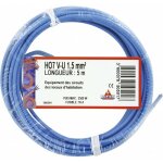 Fil �lectrique h07 v - u 1, 5 mm� 5 bleu