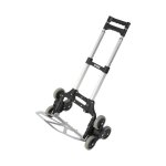 Stier - diable  3 roues - toiles en aluminium pliable 70 kg, 3. 9kg, rglage en hauteur, chariot de ...