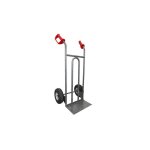 Diable acier stockman ddpo2 - rg tablier droit 250kg roues gonflables poign�e ouverte