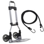 Diable pliable charge 70kg, chariots de manutention 2 roues pour bagages, voiture, dmnagement et bureau ...