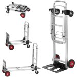 Diable pliant en aluminium 2 - en - 1 diable chariot de déménagement de manutention charge 181 kg diable ... Diable pliant en aluminium 2 - en - 1 diable chariot de déménagement de manutention charge 181 kg diable ...