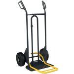 Diable avec poign�es � garde. bavette fixe et repliable. avec p�dale et sangle 250 kg roues pn �260 mm ...