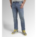 Diadora - jean de travail �lastique 5 poches stone - bleu lav� m / l - 42 / 44 - us (32)