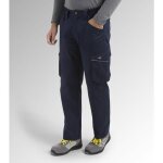 Diadora - pantalon de travail en cotton staff light cargo - bleu marine s - fr (38 / 40)