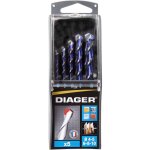 Diager - forets multi - materiaux r�f 215bd�signation coffret de 5 foretsdiam�tre 4 / 5 / 6 / 8 / 10 ...