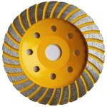 Diamant�e de disque abrasif 115 x 22, 2 mm, �paisseur 1, 8 mm, pour le fa�onnage des surfaces de la pierre ...