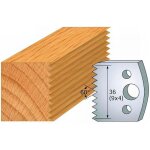 Jeu de 2 fers profil�s acier ht 40 x 4 mm - n�117 enture 4 mm - outil de menuiserie - diamwood