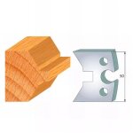 Jeu de 2 fers profil�s acier ht 50 x 5, 5 mm - n�306 madrier simple m�le - outil de menuiserie - diamwood ...