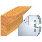 Jeu de 2 fers profil�s acier ht 50 x 5, 5 mm - n�205 chanfrein 45� - outil de menuiserie - diamwood