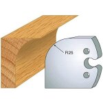 Jeu de 2 fers profil�s acier ht 50 x 5, 5 mm - n�218 cong� rayon 25 mm - outil de menuiserie - diamwood ...