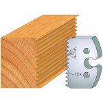 Jeu de 2 fers profil�s acier ht 50 x 5, 5 mm - n�203 enture multiple 4 mm - outil de menuiserie - diamwood ...