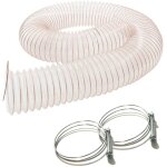 Diamwood tuyau flexible aspiration de poussi�res et copeaux en pu acier cuivr� - 2, 5m - d. 100mm - �paisseur ...