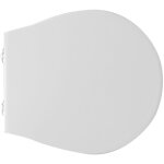 Abattant wc pour azzurra vaso vera 48 40x37, 3 cm avec charnie'res re'glables abattant wc blanc en fonte ...