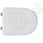Abattant de toilette azzurra pour cuvette de toilette blanche se'rie dea 42 - 48 x 34 cm avec charnie'res ... Abattant de toilette azzurra pour cuvette de toilette blanche se'rie dea 42 - 48 x 34 cm avec charnie'res ...