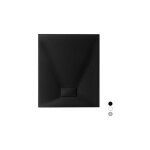Dianhydro - receveur de douche slim rectangulaire noir 80x90 cm