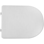 Abattant wc pour vase cielo celia 43, 5 - 46x35, 5 cm avec charnie'res re'glables en fonte de bois blanc ...