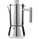 Diego plaque de cuisson espresso machine � caf� italienne en acier inoxydable pot moka induction, argent� ...