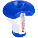 Diffuseur flottant piscine - distributeur de chlore flottant avec thermom�tre - convient pour piscines ...