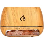 Diffuseur de lampe de sel de l'himalaya, diffuseur d'huile essentielle � ultrasons, humidificateur de ...