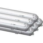 Digilamp - lot 6 x kit de r�glette �tanche ip65 120cm avec tube led 18w 1800lm 6500k - garantie 2 ans ...