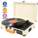 Digitnow bluetooth platine vinyle, retro lp platine 3 vitesse avec haut - parleurs int�gr�s, portable ...