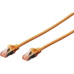 Digitus - dk - 1644 - 005 / or rj45 cble rseau, cble patch cat 6 s / ftp 0. 50 m orange sans halogne, ...