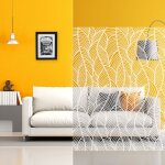 Dimexact - film adh�sif d�coratif � motif feuilles tropicales d�polies - 75 cm x 0. 5 m - en rouleau