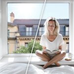 Dimexact - film anti chaleur transparent pour double vitrage bon compromis - transparent - 75 cm x 2. ...