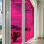Dimexact - film couleur rose transparent - 152 cm x 0. 5 m - en rouleau