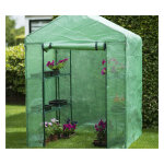 Direct filet - serre de jardin avec 4 �tag�res pour le rangement des semis