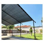 Direct filet ? toile d'ombrage pergola 6x4 m perm�able ? tissu pehd anti - uv ? ?illets tous les 25 cm ...