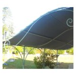 Direct filet - toile d'ombrage pergola 4x4m imperm�able avec ?illets � poser sur une structure couleur: ...