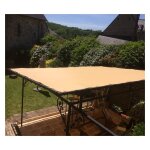 Direct filet - toile d'ombrage pergola 4x4m impermable avec ?illets  poser sur une structure couleur: ...