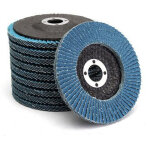 Discs ? blue ? 10 pieces ? � 125 mm ? grit 80 ? stainless steel ? abrasive discs ? flap discs?t - audace ...