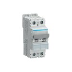 Hager - disjoncteur 2 p�les 25ka courbe c 20a 2 modules nrn220