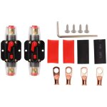 Disjoncteur en ligne 12 - 24v avec porte - fusible  rinitialisation manuelle, cosses de batterie, tubes ...