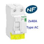 Schneider electric - disjoncteur 1p + n 2a - 10a - 16a - 20a - 32a et interrupteur dif a ou ac 2x40a ... Schneider electric - disjoncteur 1p + n 2a - 10a - 16a - 20a - 32a et interrupteur dif a ou ac 2x40a ...